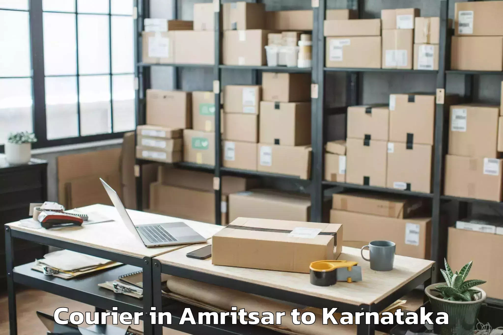 Easy Amritsar to Hirebettu Courier Booking